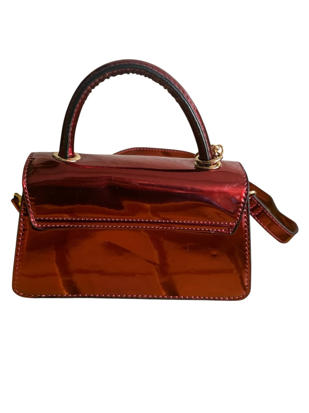 Aldo Small Metallic Red Handbag - Picture 2 of 5